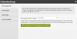 Spezifische Onlinebuchung